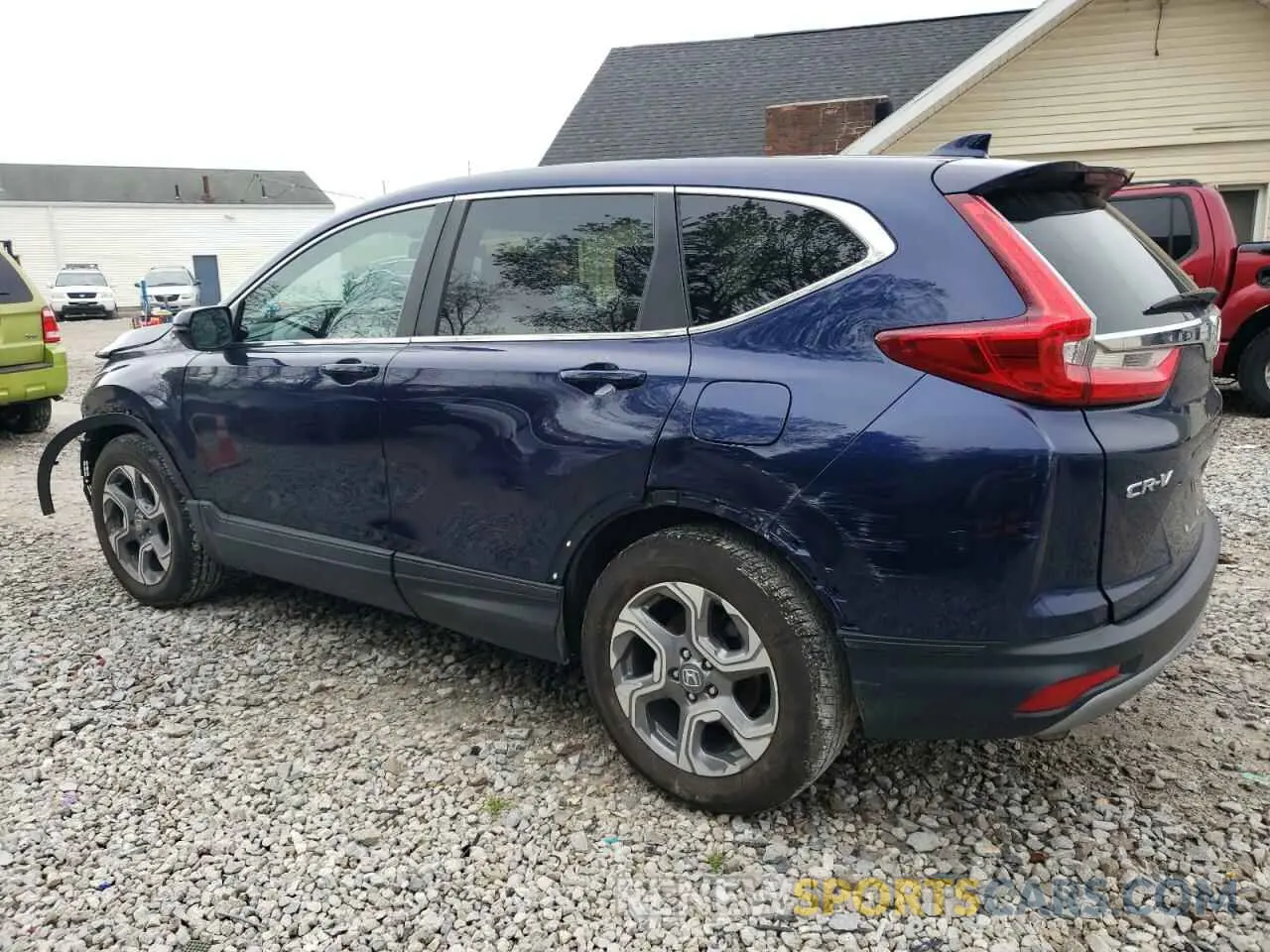 2 Фотография поврежденного автомобиля 2HKRW2H8XKH643067 HONDA CRV 2019