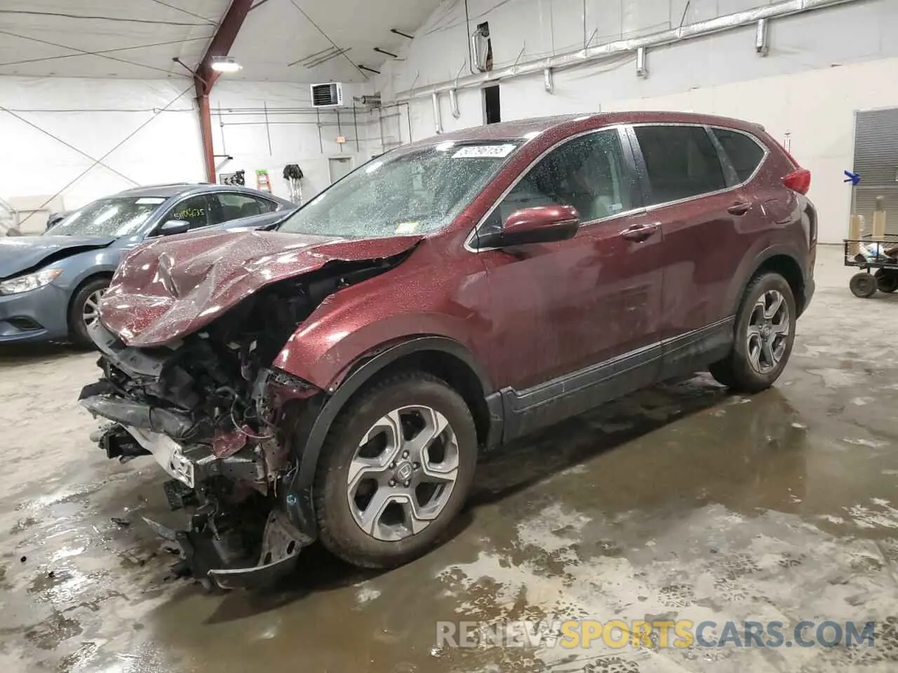 1 Photograph of a damaged car 2HKRW2H8XKH655168 HONDA CRV 2019