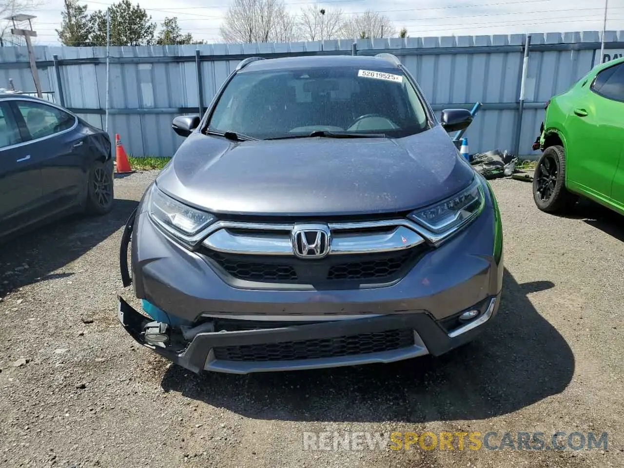 5 Photograph of a damaged car 2HKRW2H90KH149664 HONDA CRV 2019