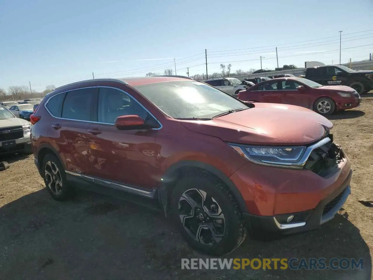 4 Фотография поврежденного автомобиля 2HKRW2H94KH606489 HONDA CRV 2019