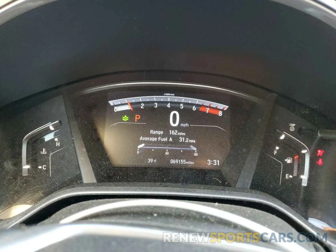9 Фотография поврежденного автомобиля 2HKRW2H96KH605327 HONDA CRV 2019