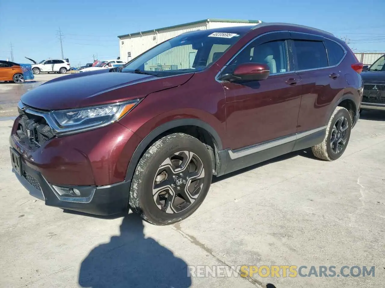 1 Photograph of a damaged car 2HKRW2H97KH600251 HONDA CRV 2019