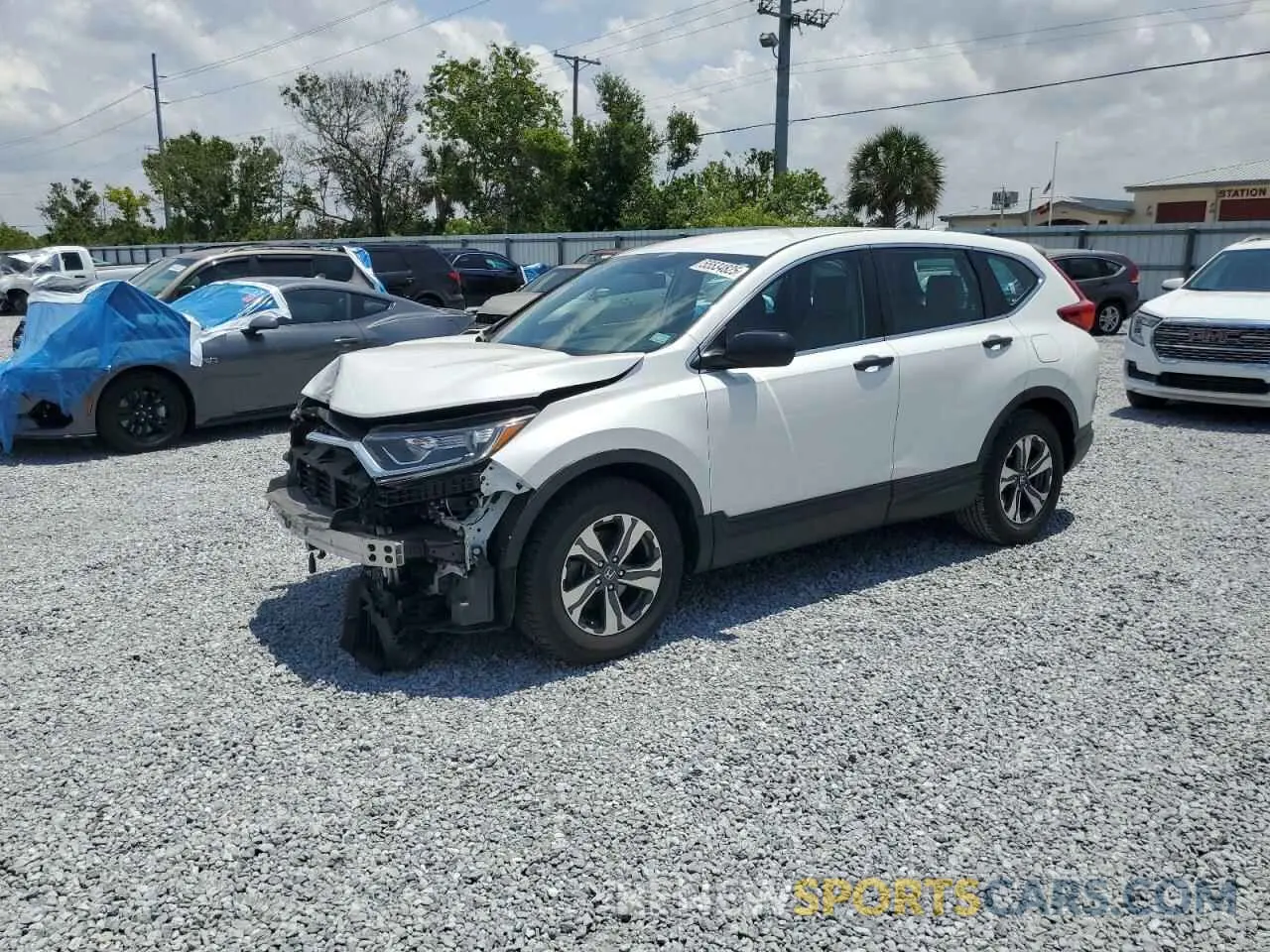 1 Photograph of a damaged car 2HKRW5H32KH406580 HONDA CRV 2019