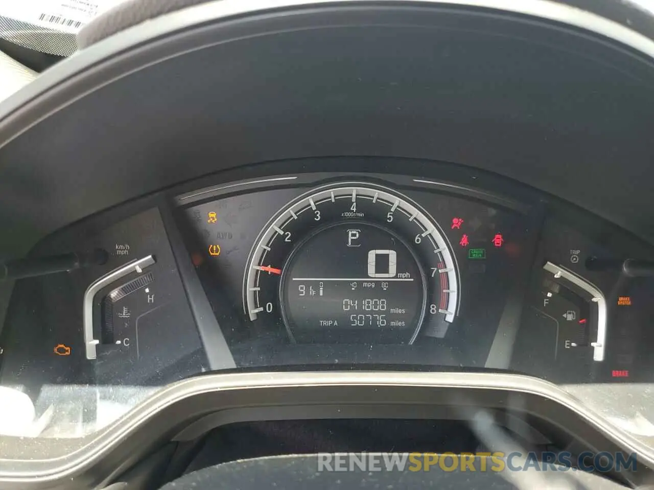 9 Photograph of a damaged car 2HKRW5H32KH406580 HONDA CRV 2019