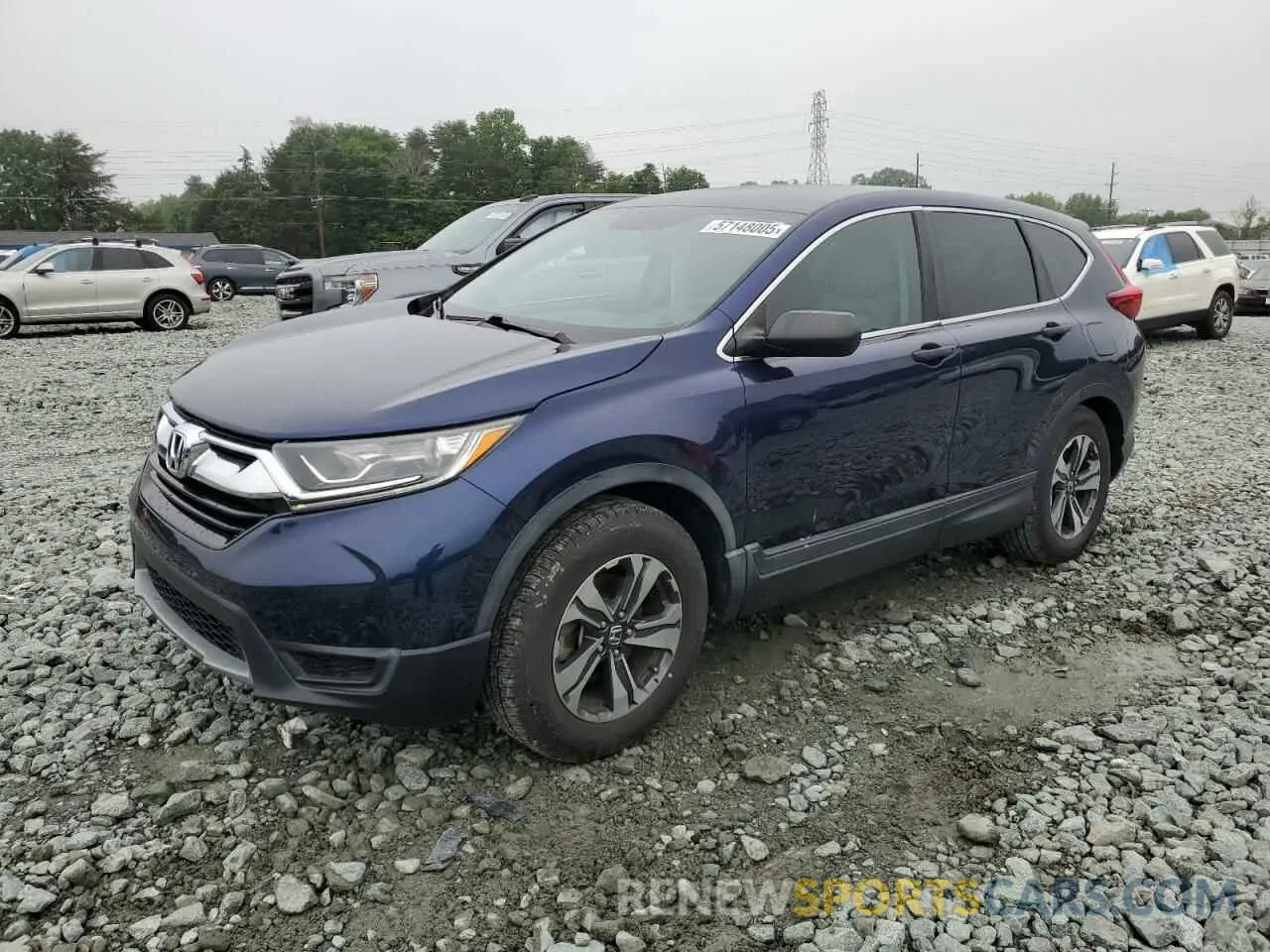 1 Photograph of a damaged car 2HKRW5H34KH400456 HONDA CRV 2019