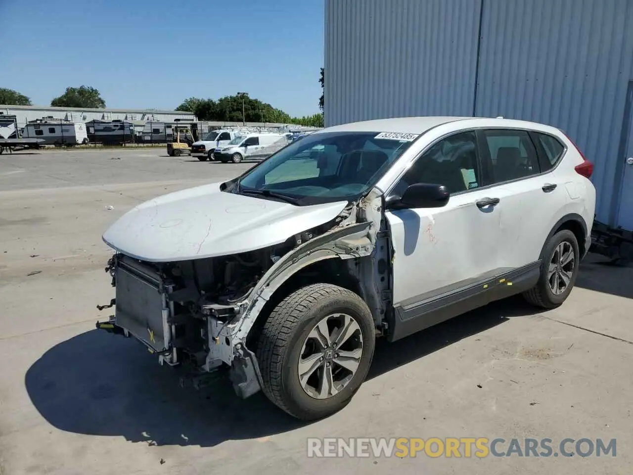 1 Photograph of a damaged car 2HKRW5H35KH420344 HONDA CRV 2019