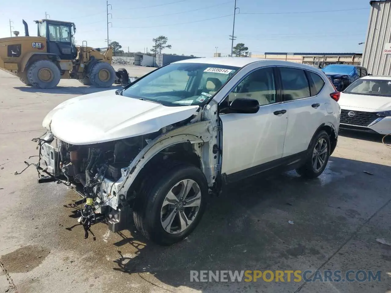 1 Photograph of a damaged car 2HKRW5H38KH422394 HONDA CRV 2019
