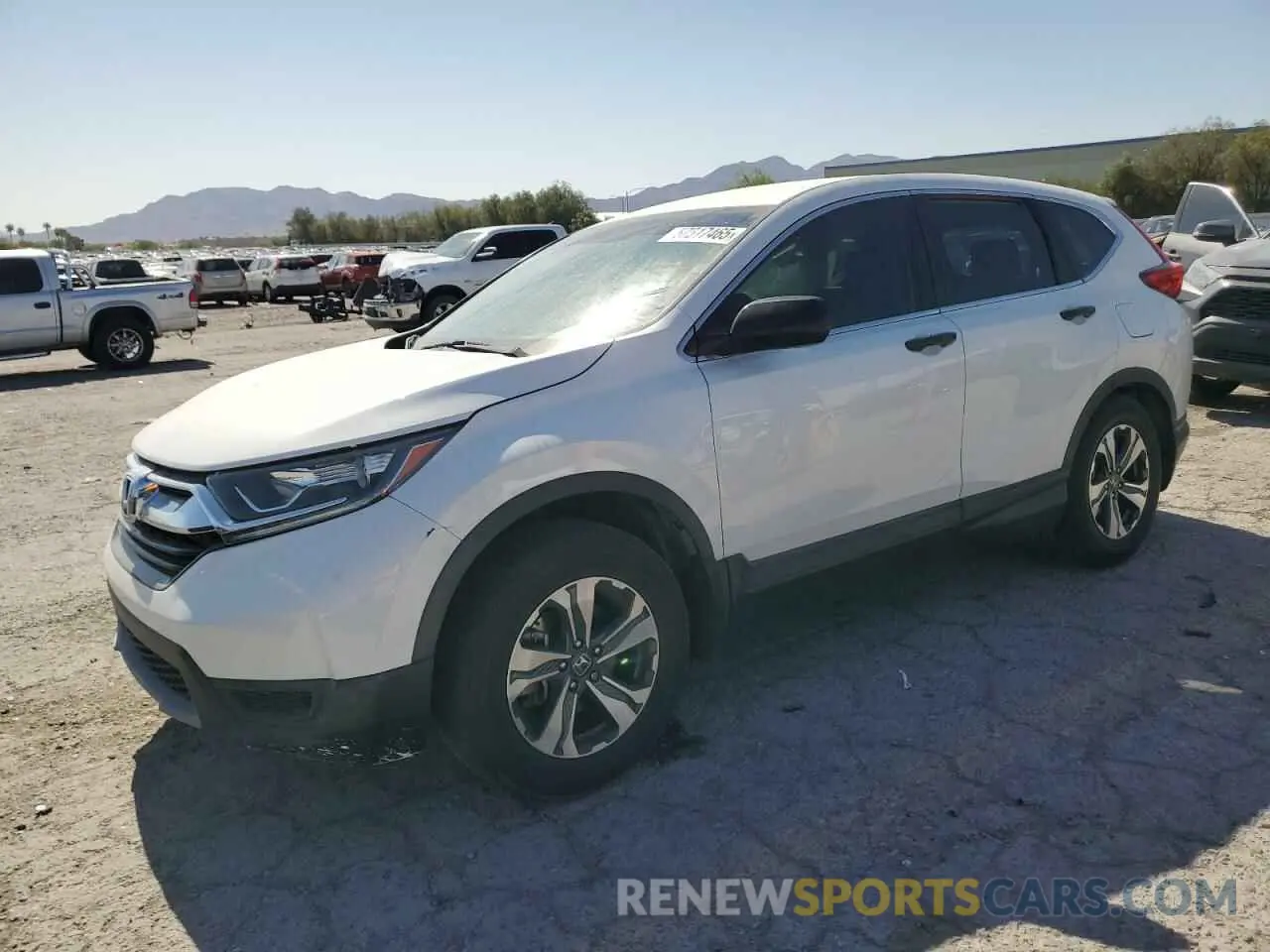 1 Photograph of a damaged car 2HKRW5H39KH419519 HONDA CRV 2019