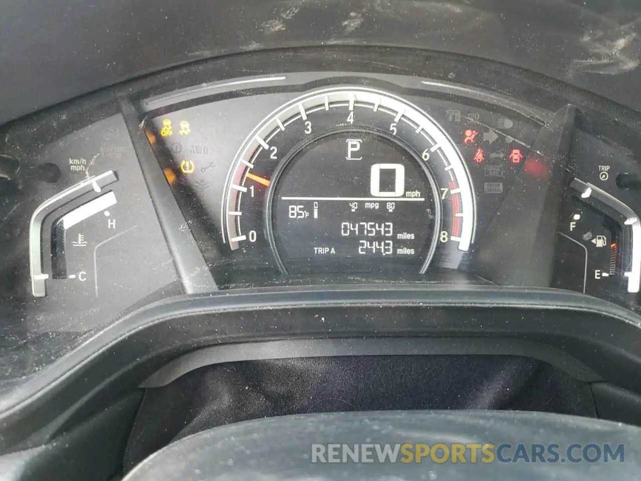 9 Photograph of a damaged car 2HKRW5H39KH419519 HONDA CRV 2019