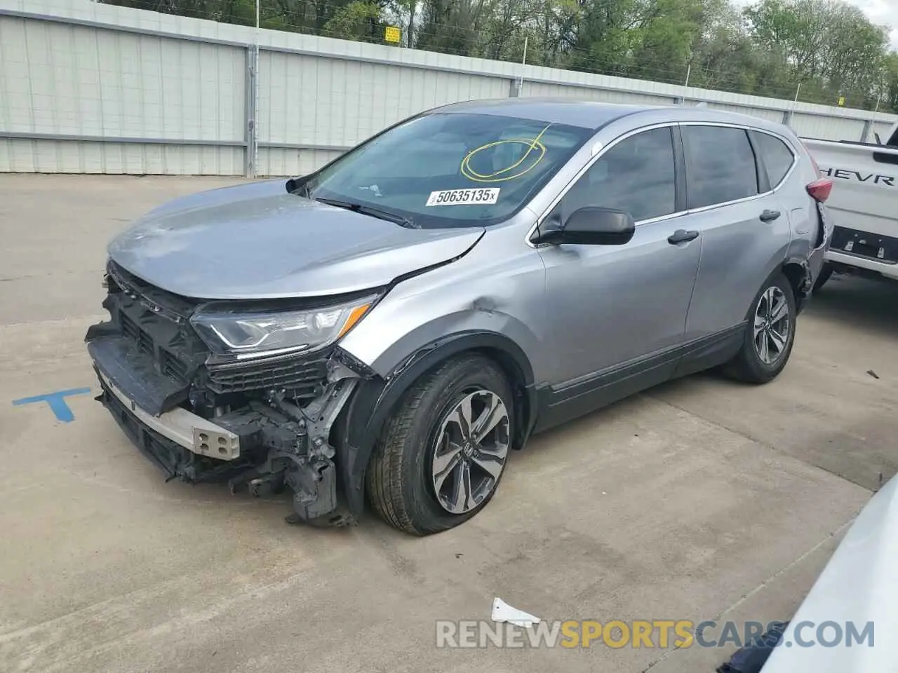 1 Photograph of a damaged car 2HKRW5H39KH420010 HONDA CRV 2019