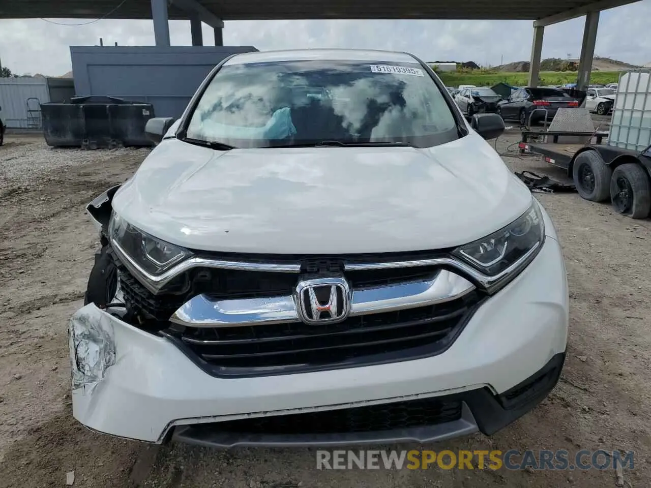 5 Фотография поврежденного автомобиля 2HKRW5H3XKH411672 HONDA CRV 2019