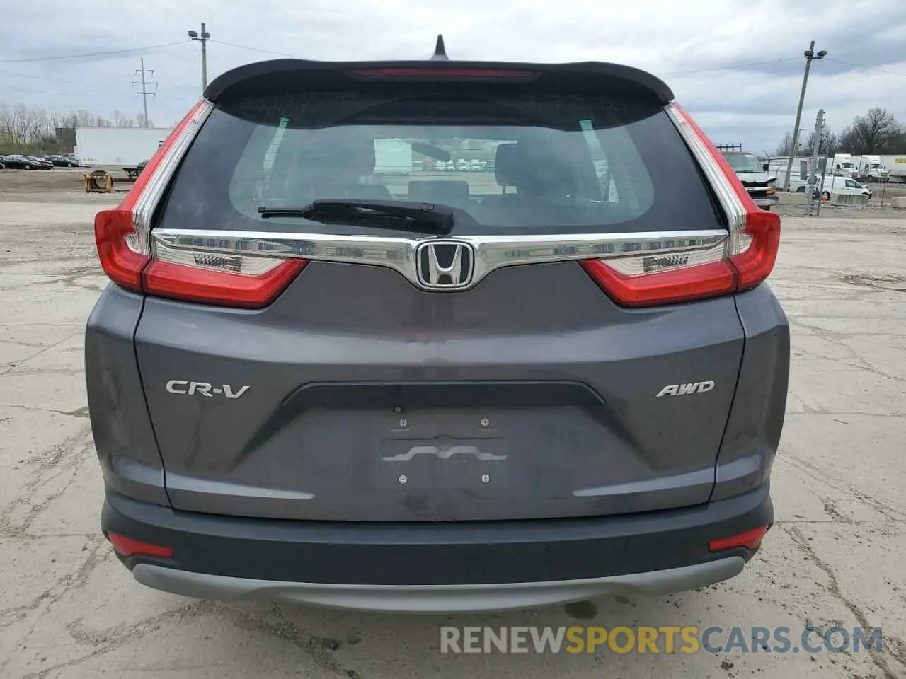 6 Photograph of a damaged car 2HKRW6H30KH220557 HONDA CRV 2019