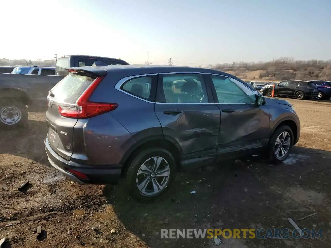 3 Фотография поврежденного автомобиля 2HKRW6H33KH202506 HONDA CRV 2019