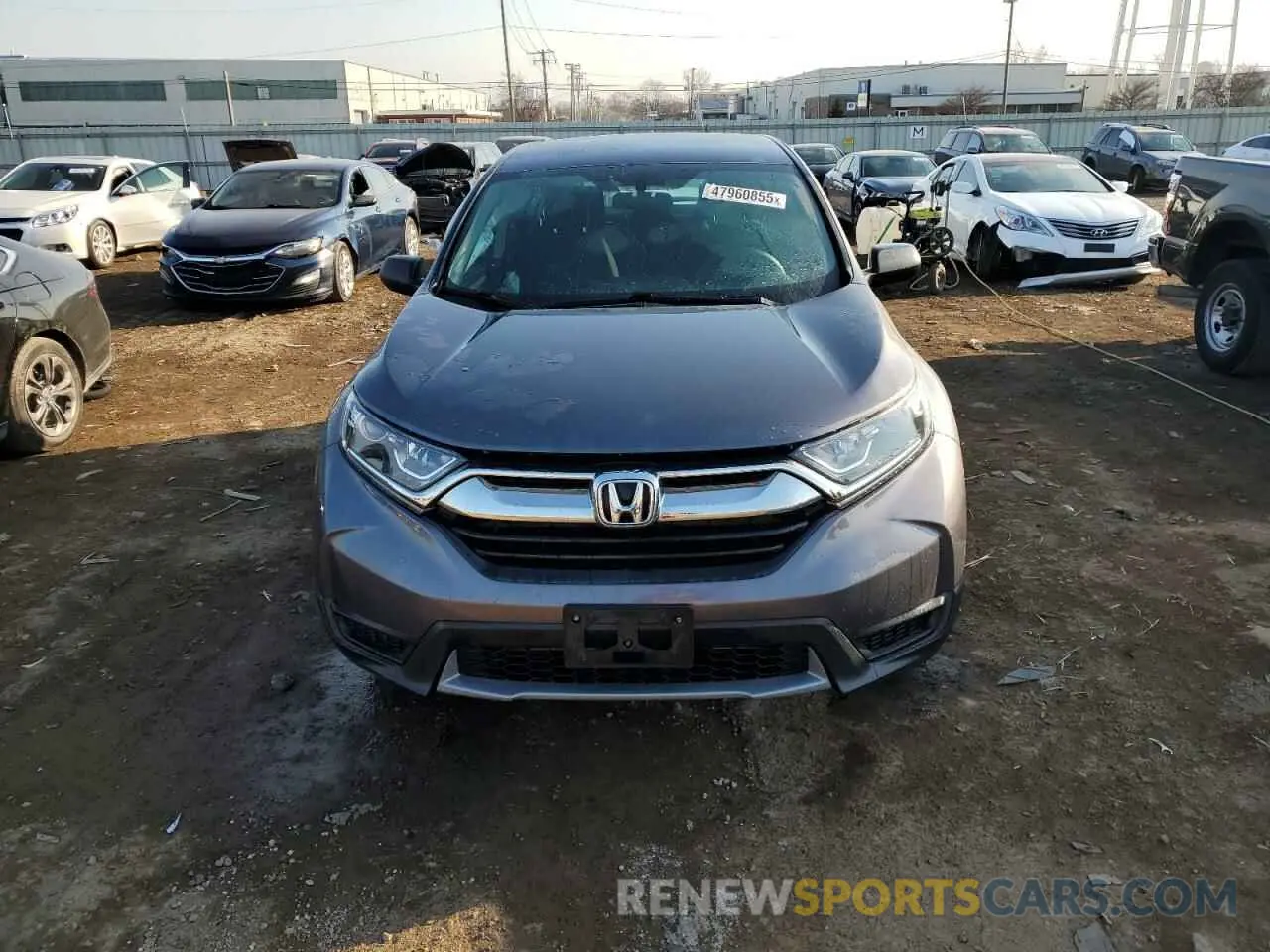 5 Фотография поврежденного автомобиля 2HKRW6H33KH202506 HONDA CRV 2019