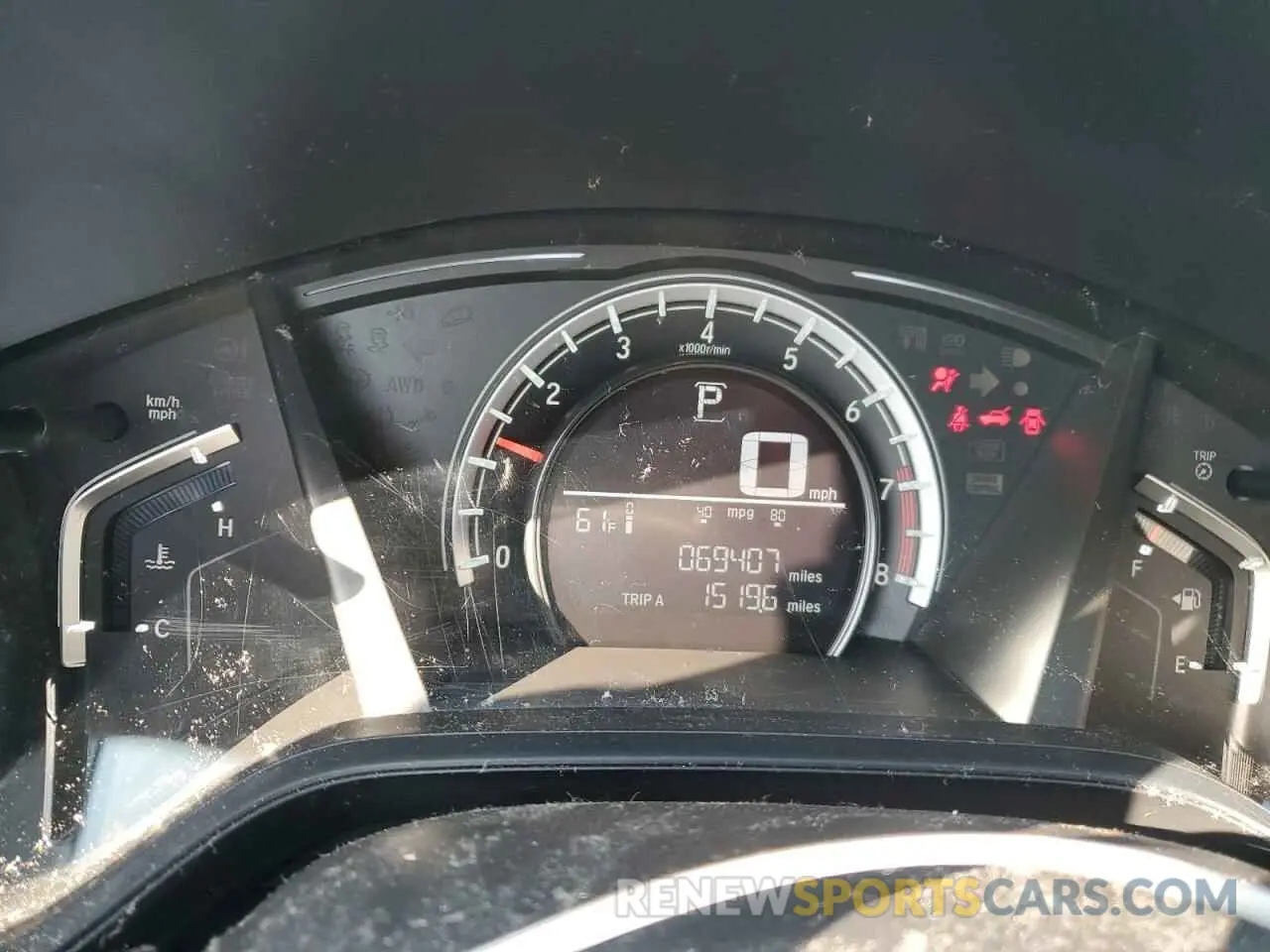 9 Фотография поврежденного автомобиля 2HKRW6H33KH202506 HONDA CRV 2019