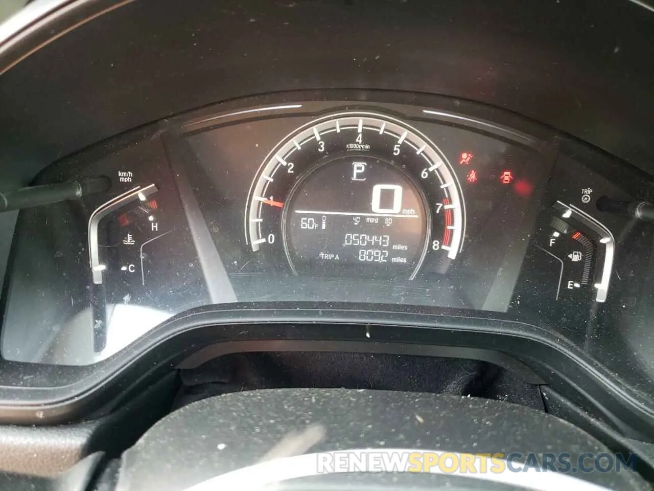 9 Photograph of a damaged car 2HKRW6H33KH210783 HONDA CRV 2019
