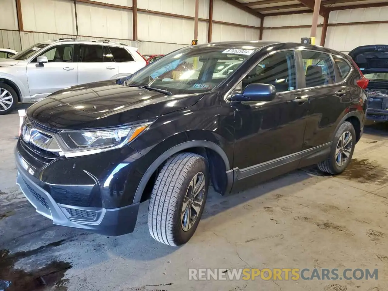 1 Photograph of a damaged car 2HKRW6H35KH227441 HONDA CRV 2019