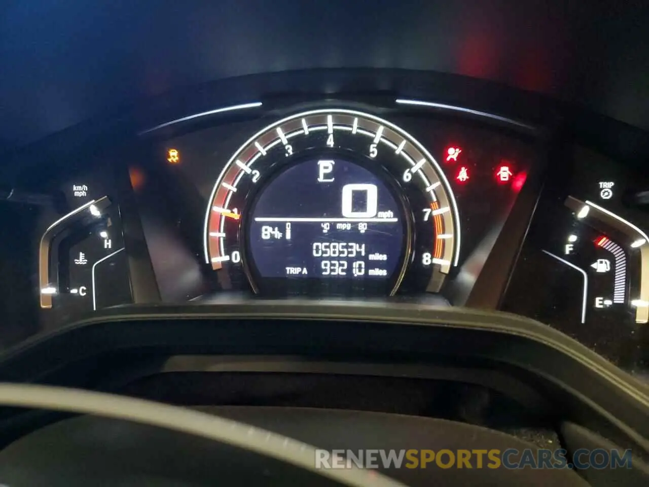 9 Photograph of a damaged car 2HKRW6H35KH227441 HONDA CRV 2019
