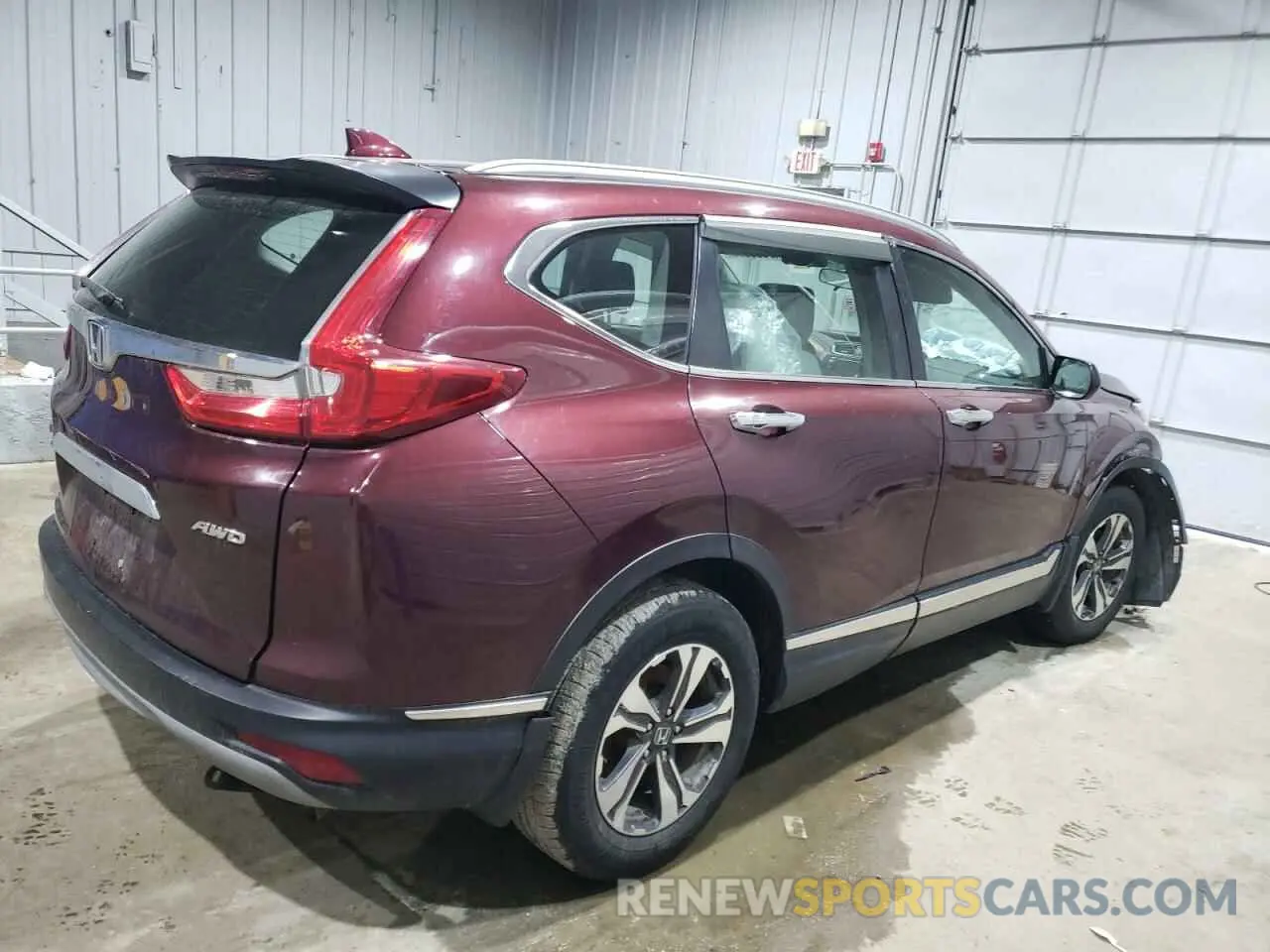 3 Photograph of a damaged car 2HKRW6H36KH200619 HONDA CRV 2019