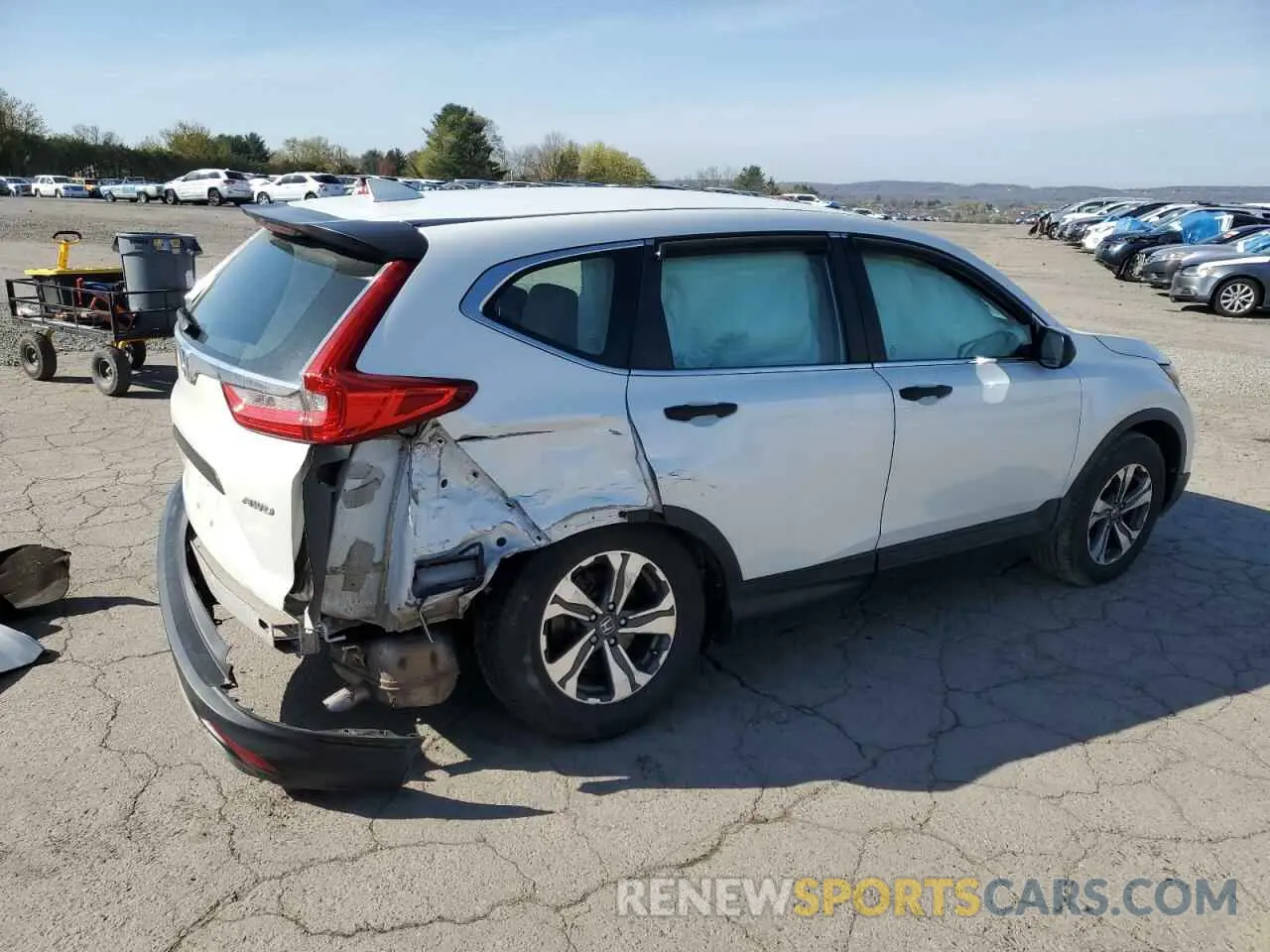3 Photograph of a damaged car 2HKRW6H36KH218330 HONDA CRV 2019