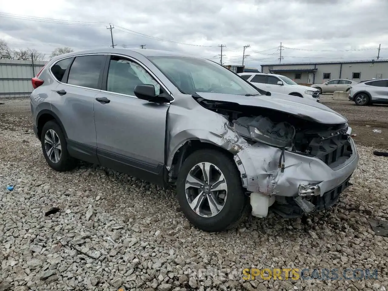 4 Фотография поврежденного автомобиля 2HKRW6H37KH201083 HONDA CRV 2019