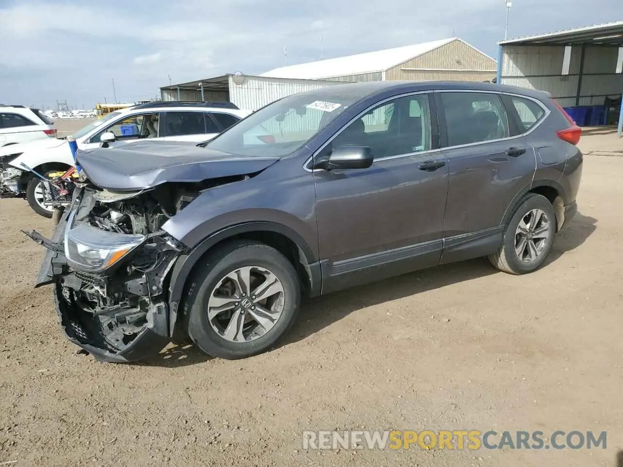 1 Photograph of a damaged car 2HKRW6H37KH219034 HONDA CRV 2019