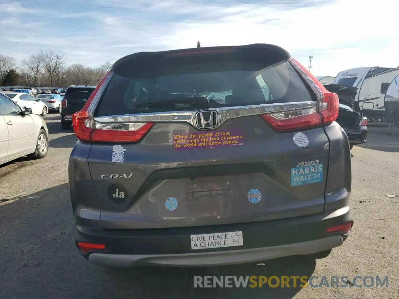 6 Фотография поврежденного автомобиля 2HKRW6H38KH221861 HONDA CRV 2019
