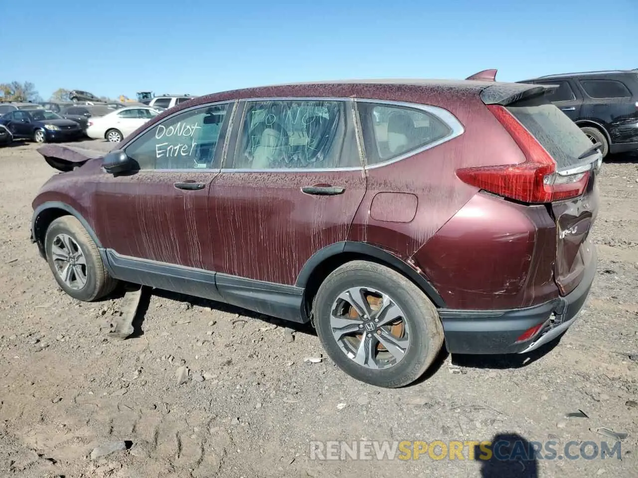 2 Photograph of a damaged car 2HKRW6H39KH206088 HONDA CRV 2019