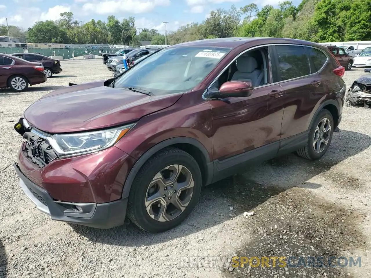 1 Photograph of a damaged car 5J6RW1H52KL004669 HONDA CRV 2019