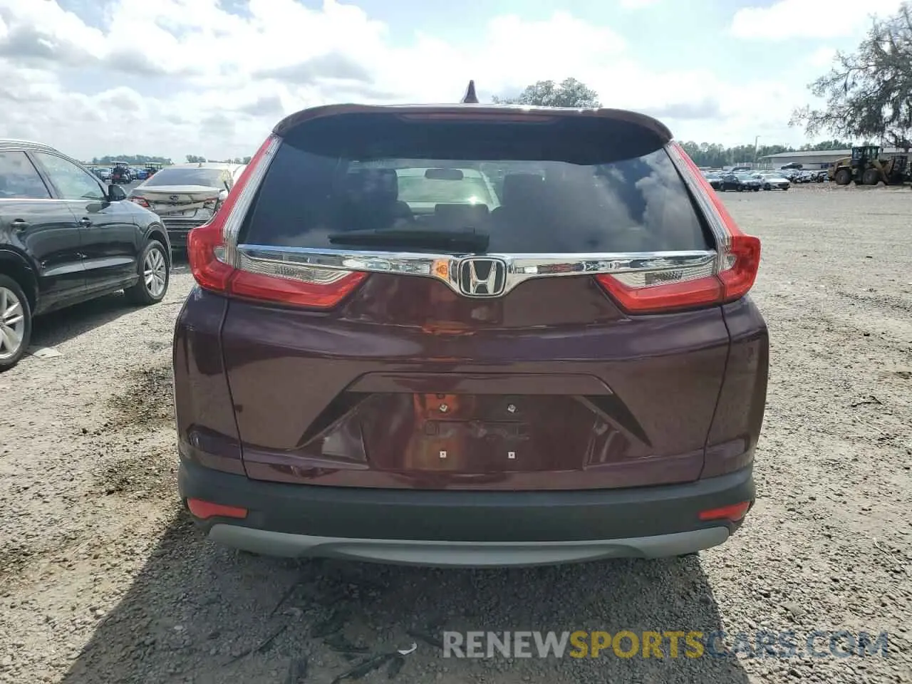 6 Photograph of a damaged car 5J6RW1H52KL004669 HONDA CRV 2019