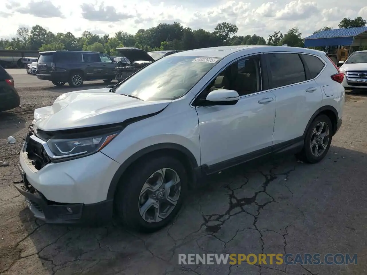 1 Photograph of a damaged car 5J6RW1H82KA030856 HONDA CRV 2019