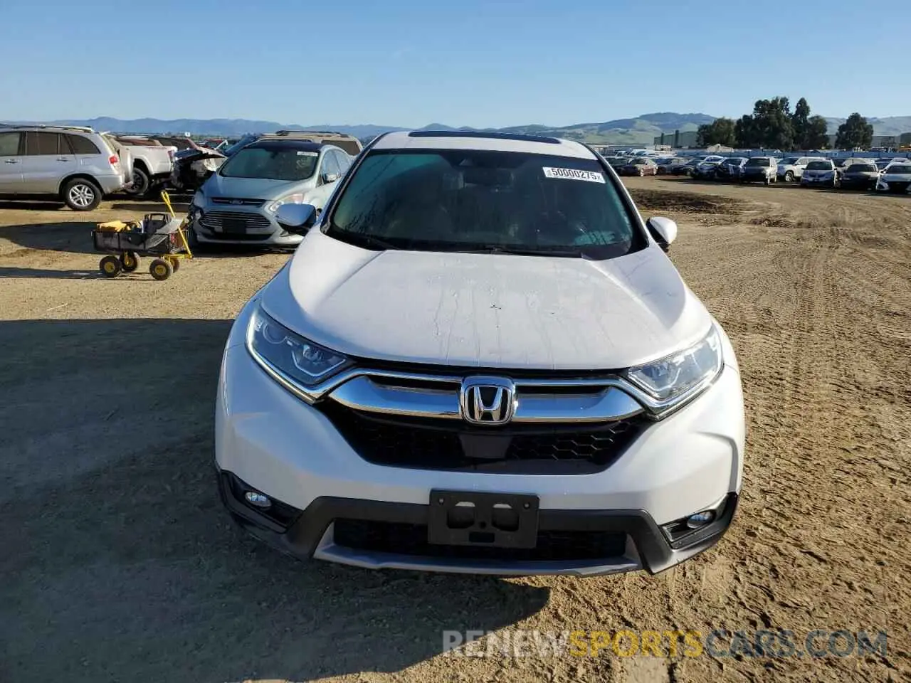 5 Photograph of a damaged car 5J6RW1H85KA037820 HONDA CRV 2019