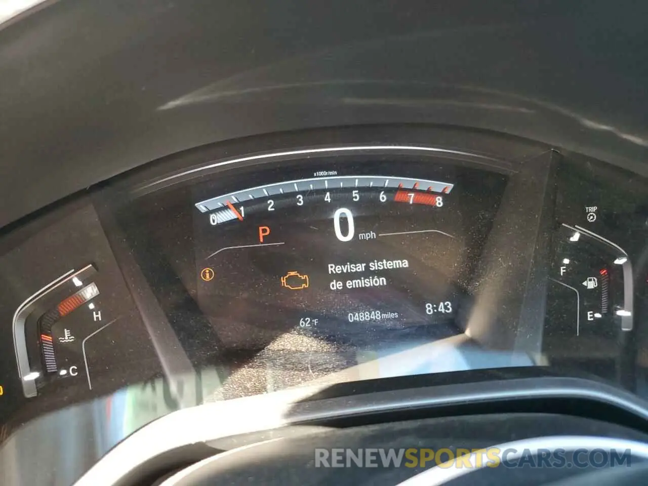9 Photograph of a damaged car 5J6RW1H85KA037820 HONDA CRV 2019