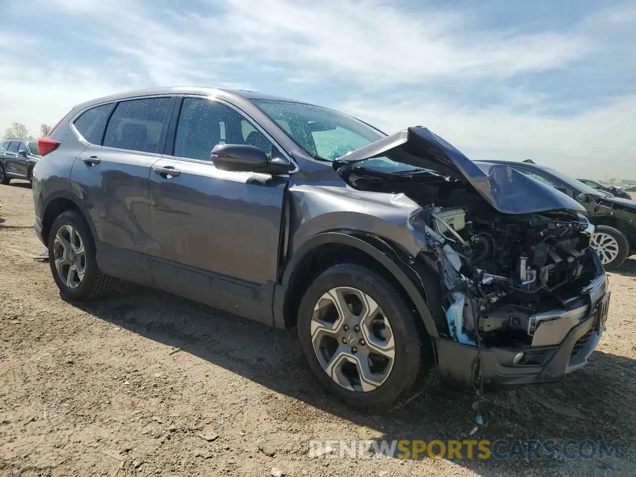 4 Фотография поврежденного автомобиля 5J6RW2H54KL013475 HONDA CRV 2019
