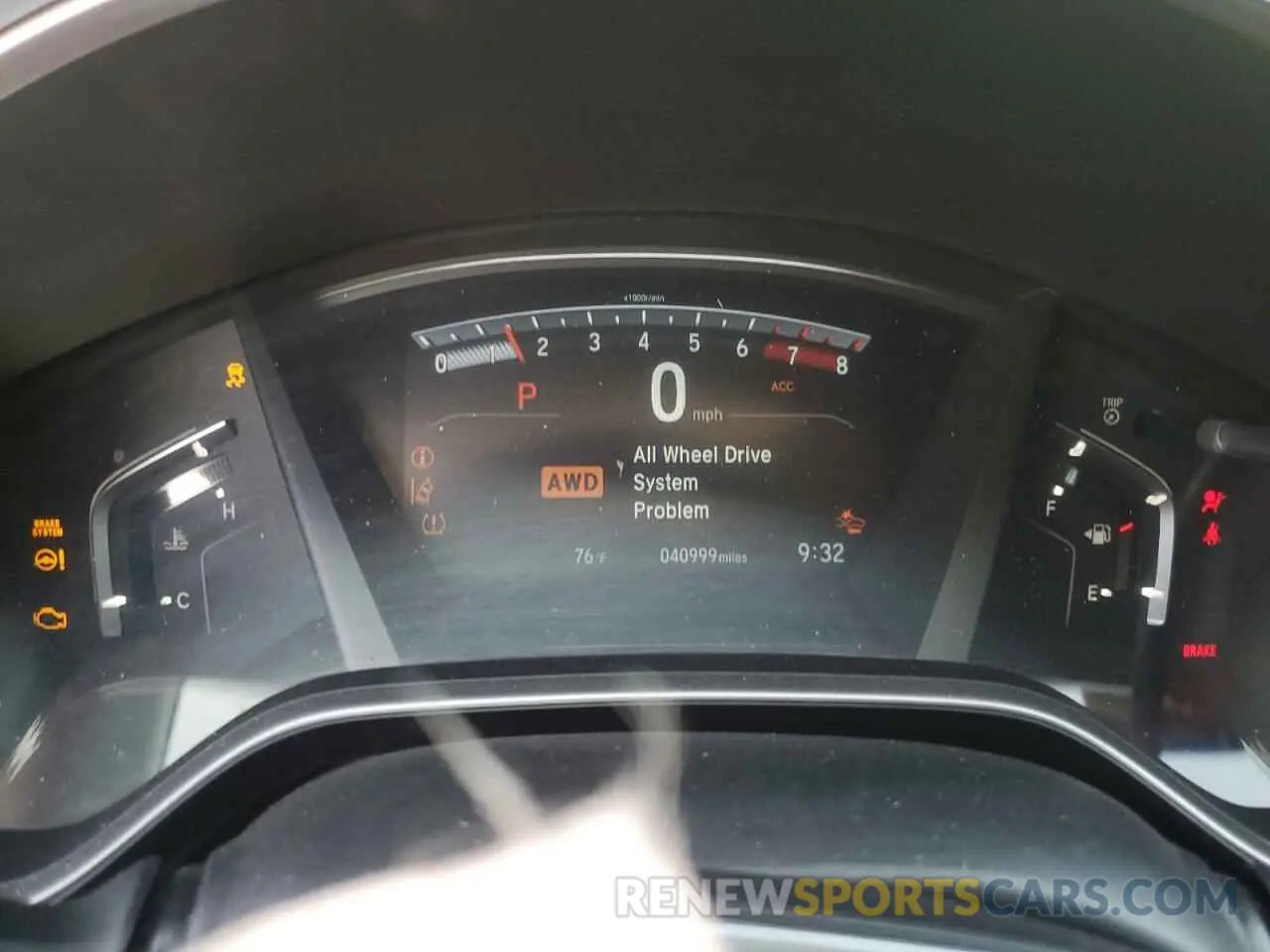 9 Фотография поврежденного автомобиля 5J6RW2H54KL013475 HONDA CRV 2019
