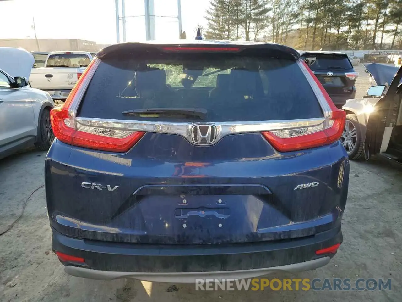 6 Photograph of a damaged car 5J6RW2H57KL001191 HONDA CRV 2019