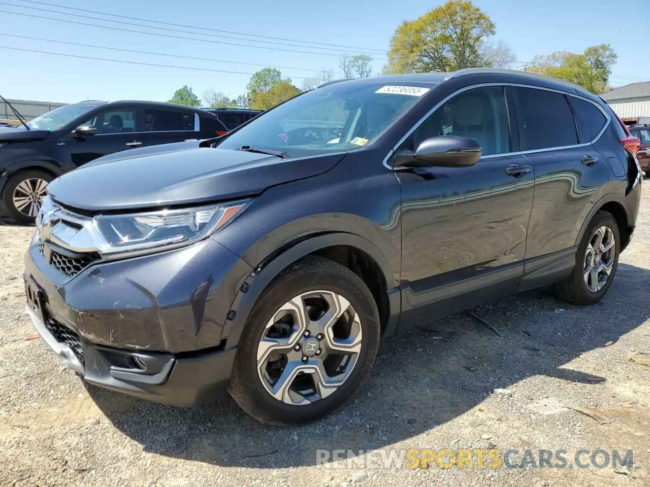 1 Photograph of a damaged car 5J6RW2H57KL025023 HONDA CRV 2019