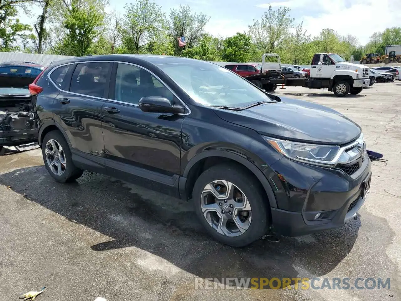 4 Фотография поврежденного автомобиля 5J6RW2H80KA001099 HONDA CRV 2019