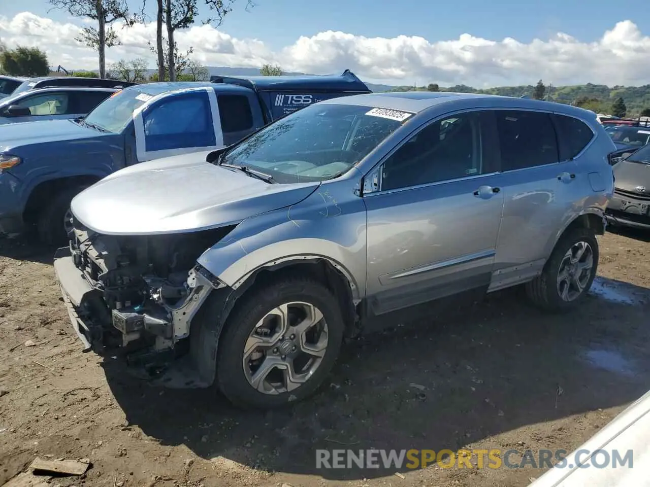 1 Фотография поврежденного автомобиля 5J6RW2H81KA009499 HONDA CRV 2019