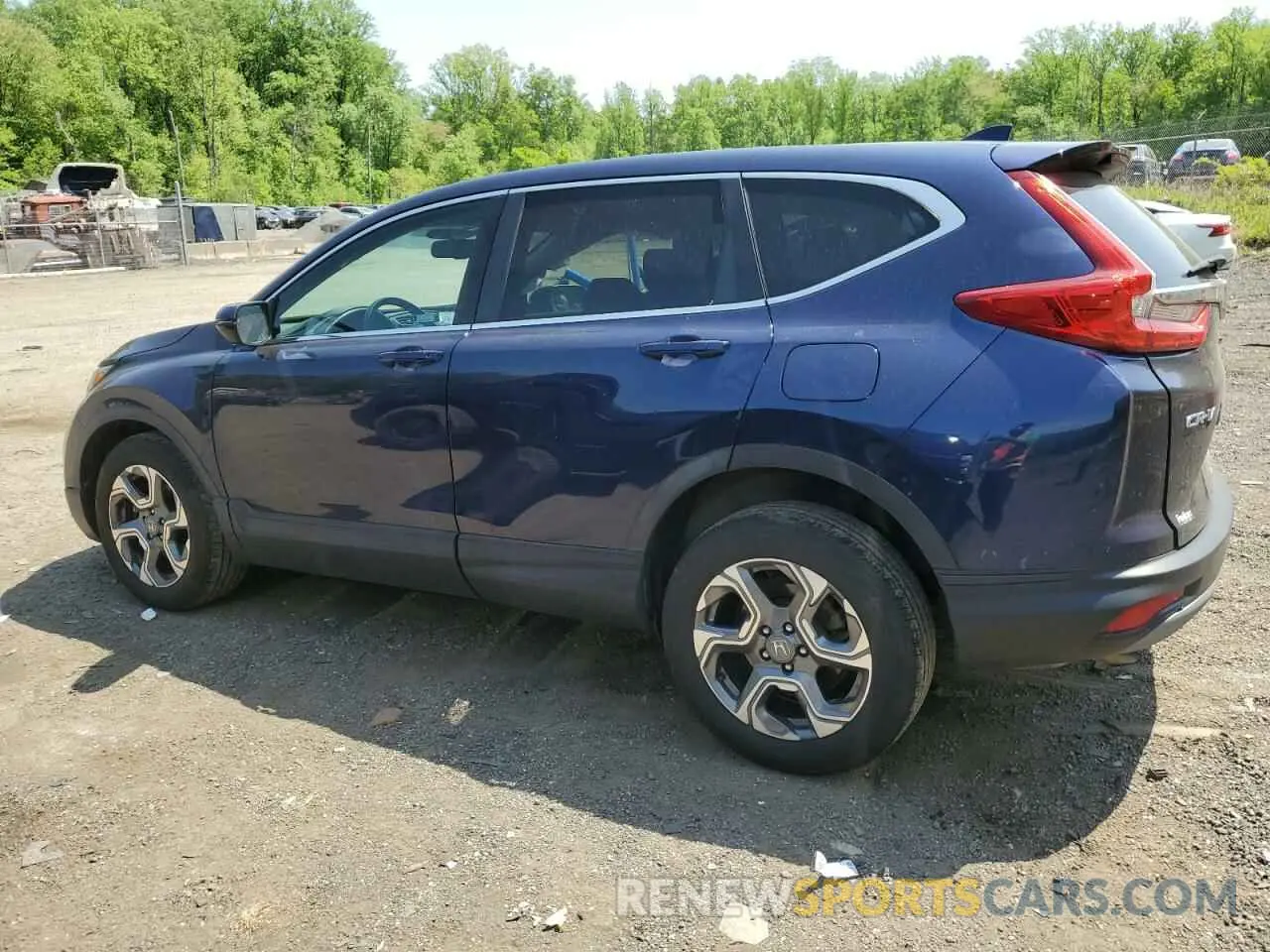2 Photograph of a damaged car 5J6RW2H87KL022617 HONDA CRV 2019
