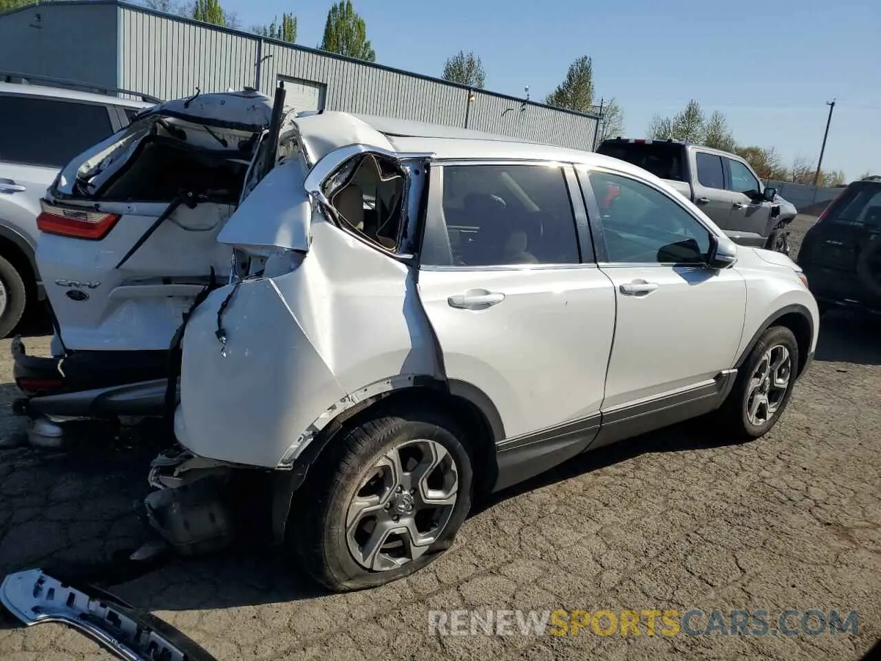 3 Photograph of a damaged car 5J6RW2H88KA017244 HONDA CRV 2019