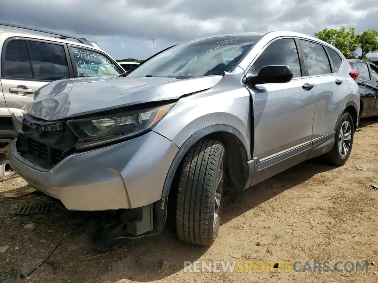 1 Photograph of a damaged car 5J6RW5H33KL003987 HONDA CRV 2019