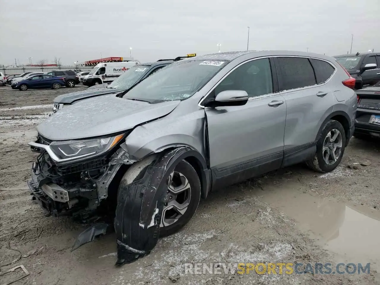 1 Photograph of a damaged car 7FARW1H53KE015418 HONDA CRV 2019