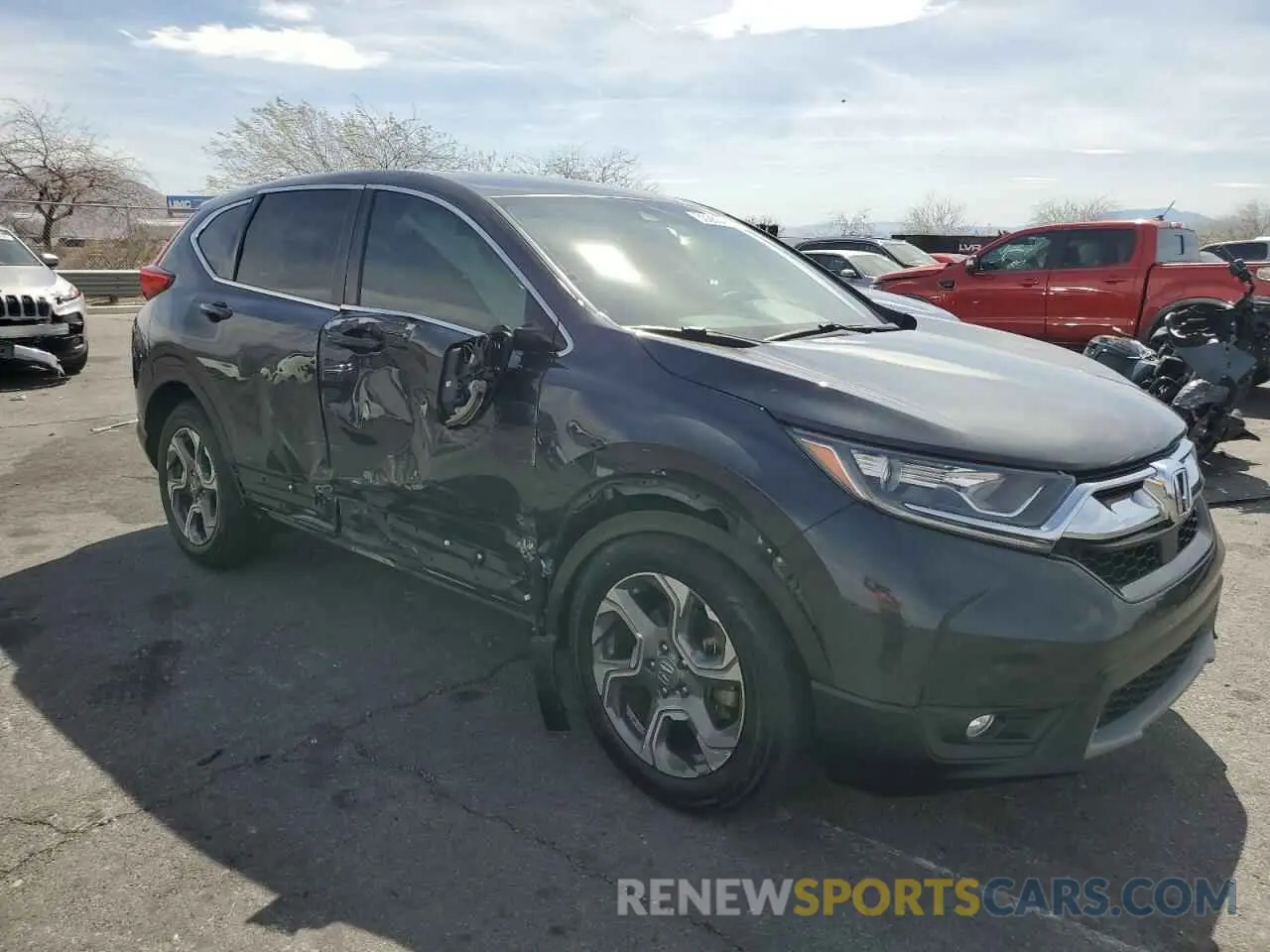 4 Фотография поврежденного автомобиля 7FARW1H59KE026911 HONDA CRV 2019