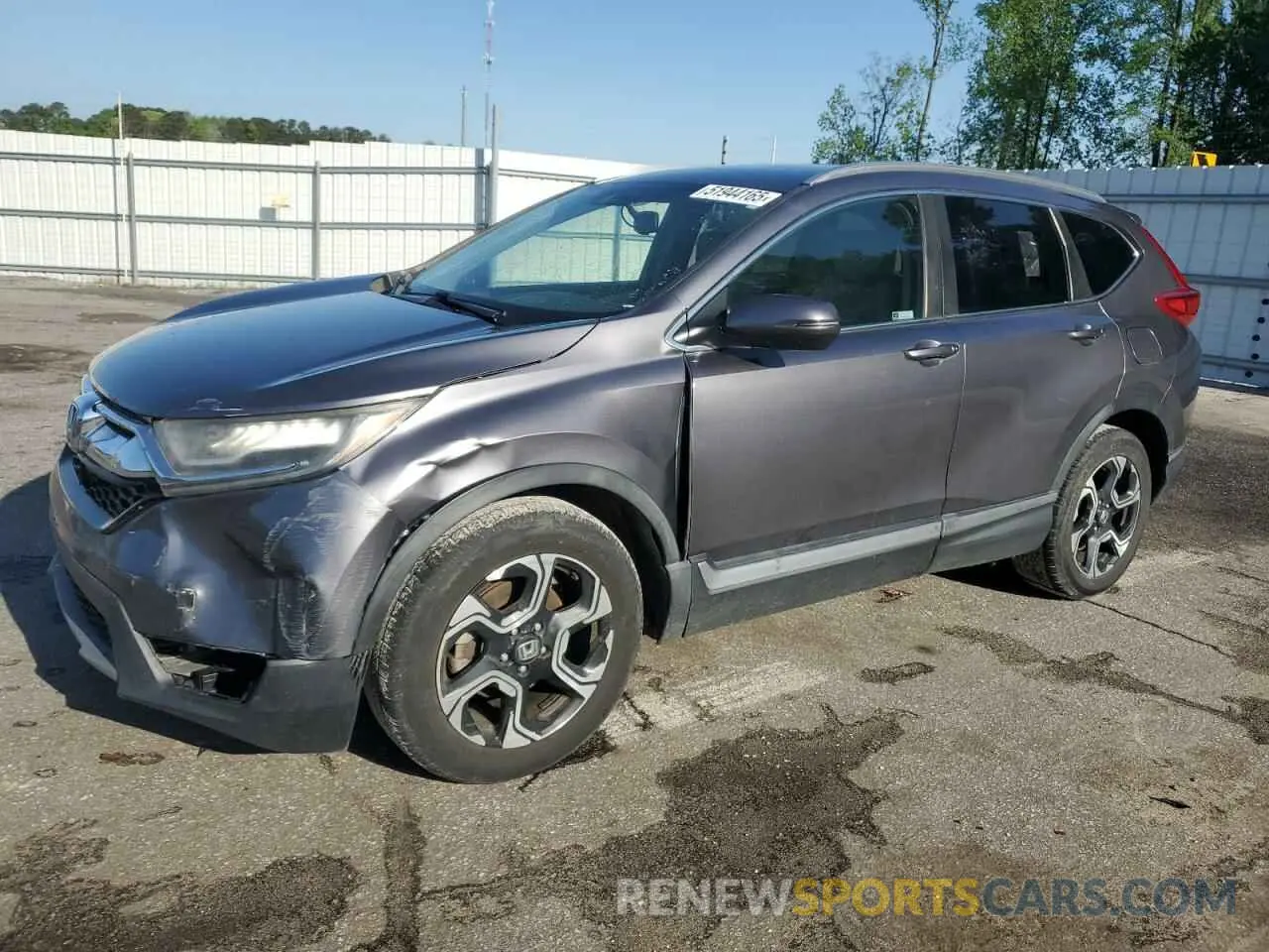 1 Photograph of a damaged car 7FARW1H97KE001010 HONDA CRV 2019