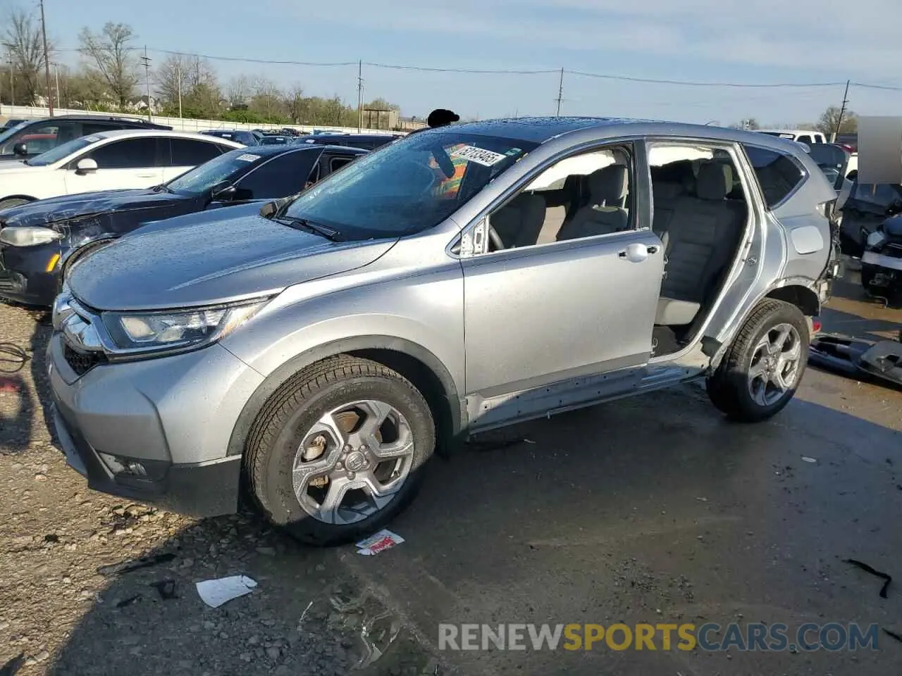 1 Photograph of a damaged car 7FARW2H51KE005380 HONDA CRV 2019