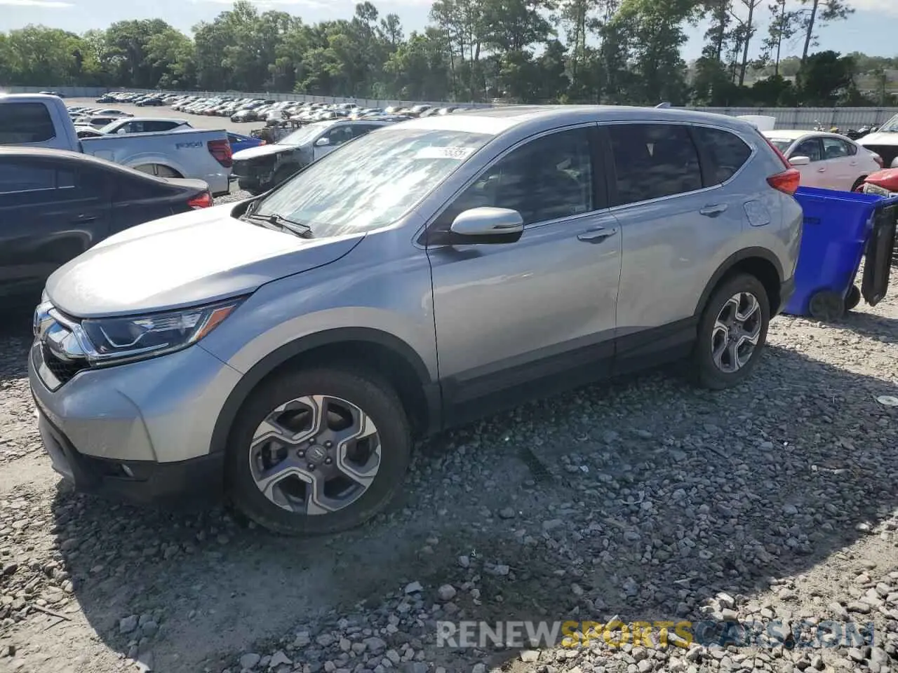 1 Photograph of a damaged car 7FARW2H52KE048478 HONDA CRV 2019