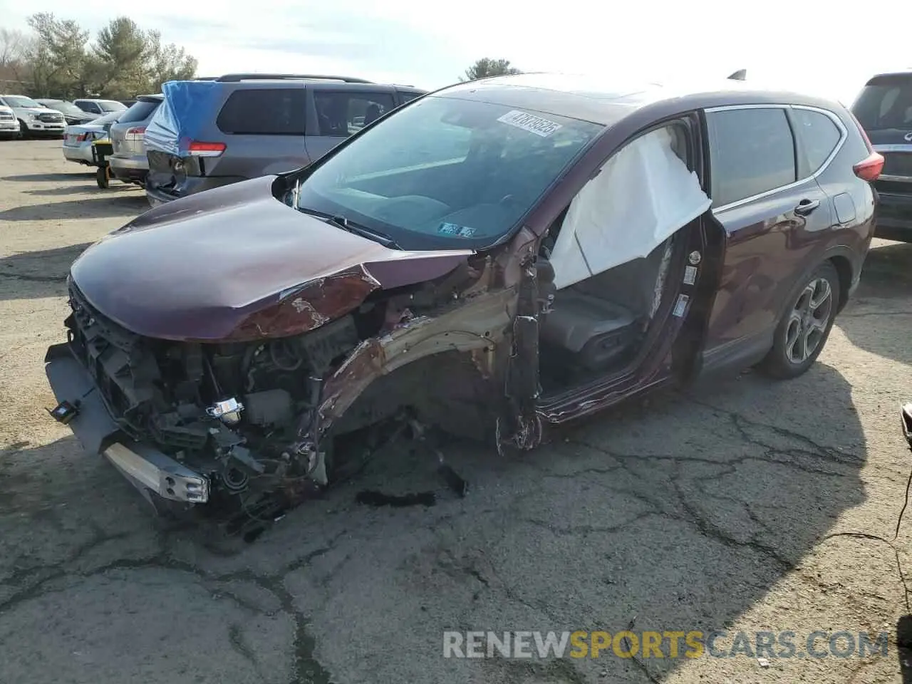 1 Фотография поврежденного автомобиля 7FARW2H54KE025493 HONDA CRV 2019