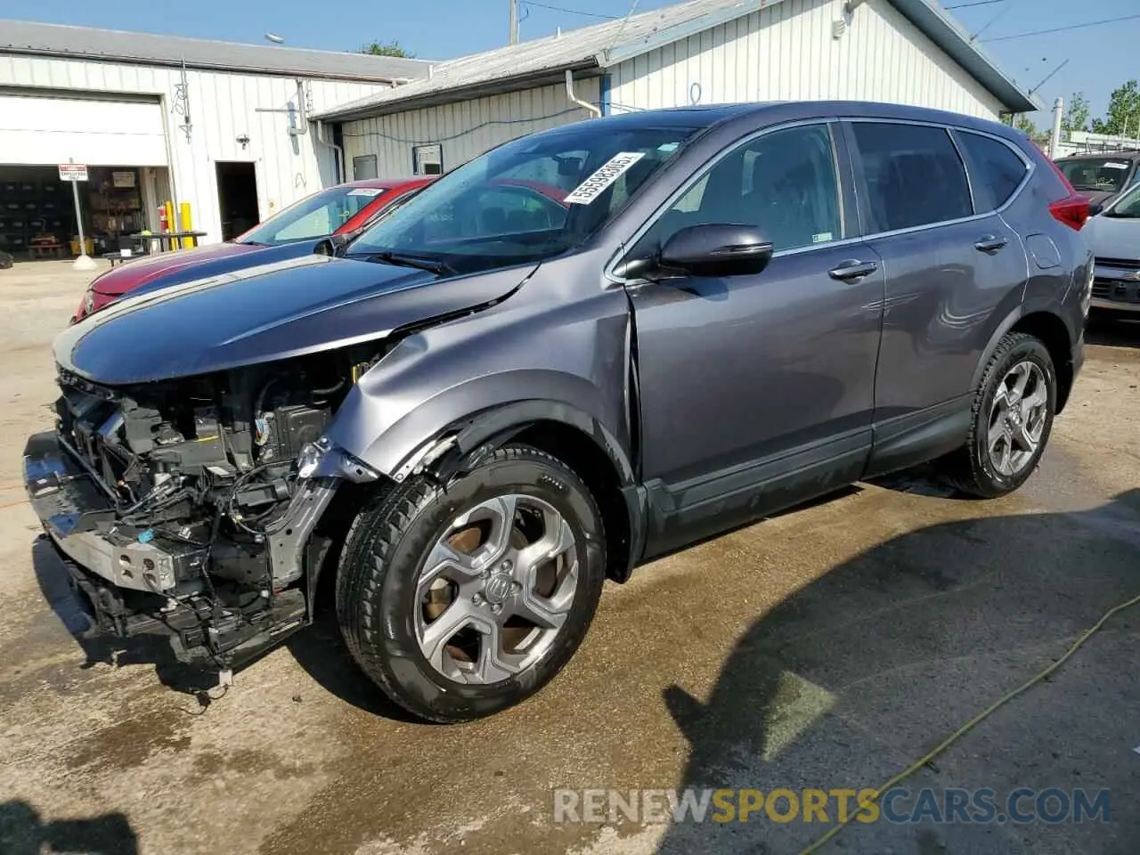 1 Photograph of a damaged car 7FARW2H56KE018500 HONDA CRV 2019