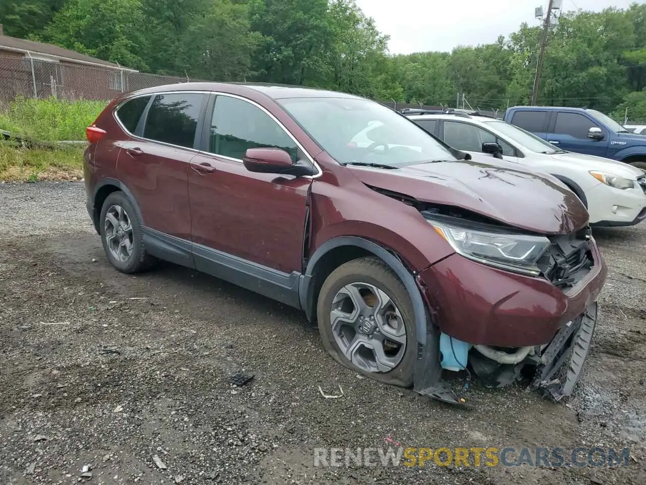 4 Фотография поврежденного автомобиля 7FARW2H57KE018599 HONDA CRV 2019